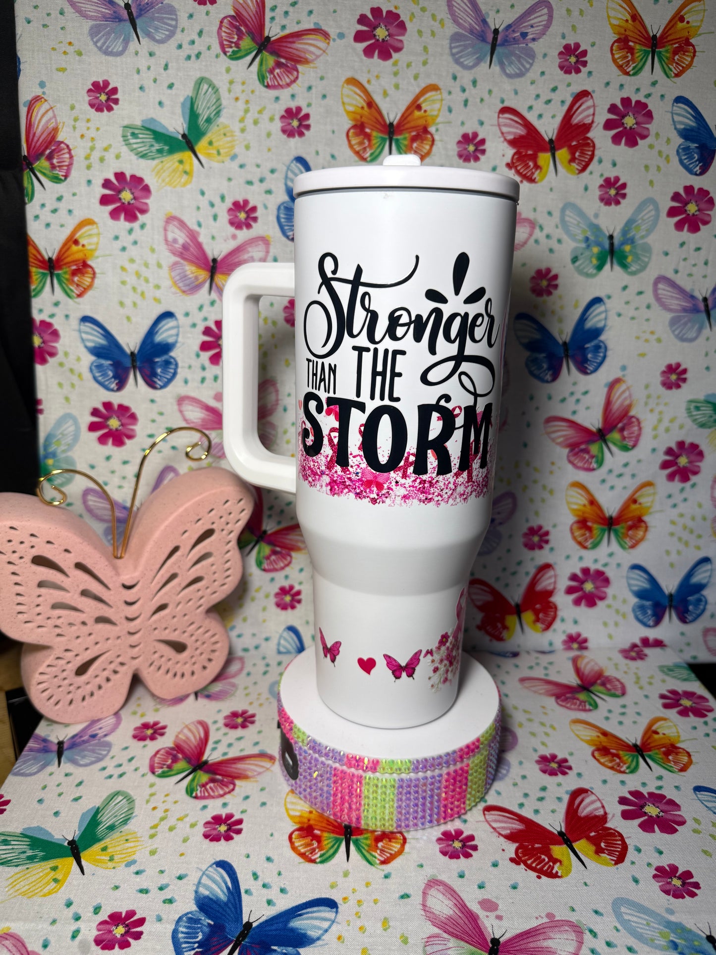 RTS 40oz Breast Cancer Insulated Tumbler