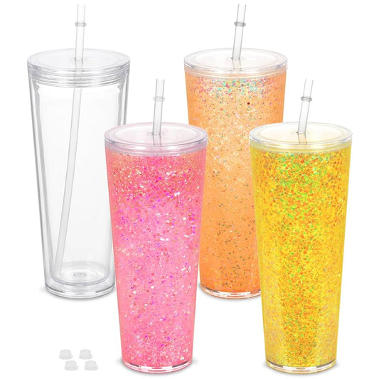 Custom 24oz Acrylic Snowglobe Tumbler