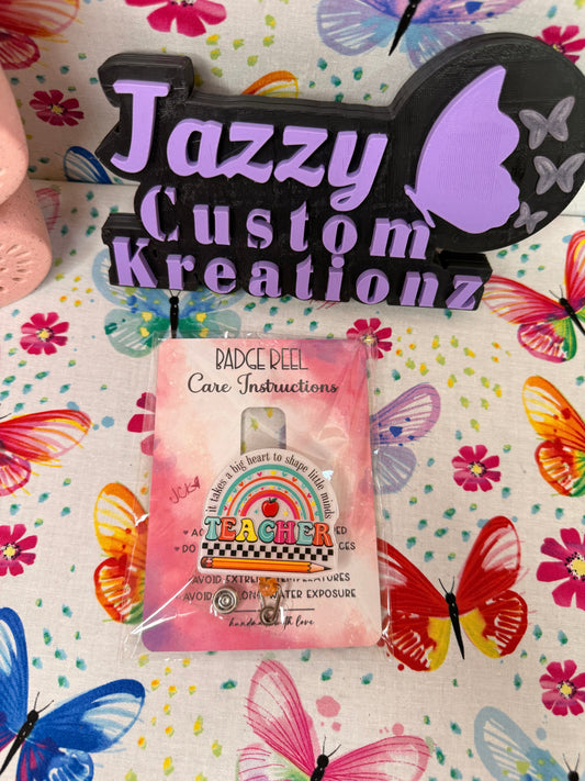 Teacher With Rainbow