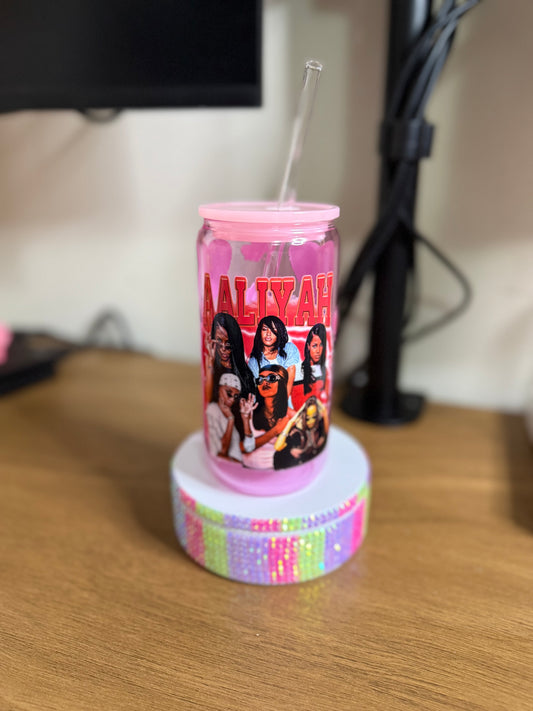 RTS 16oz Glass Aaliyah Cup