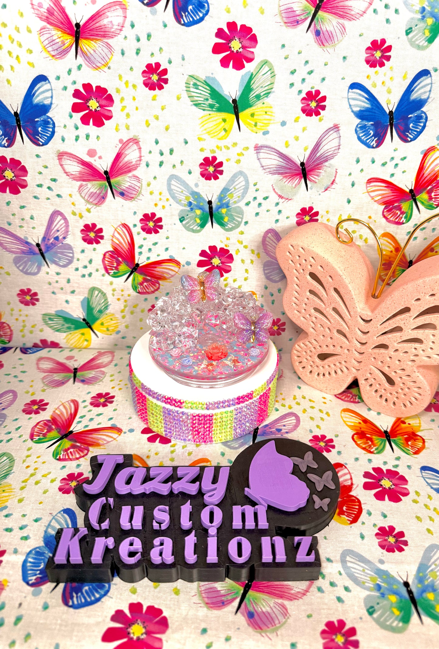 RTS 24oz Butterfly Lava With Custom Lid
